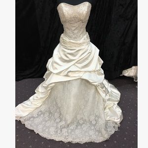 Italian Satin Wedding Gown